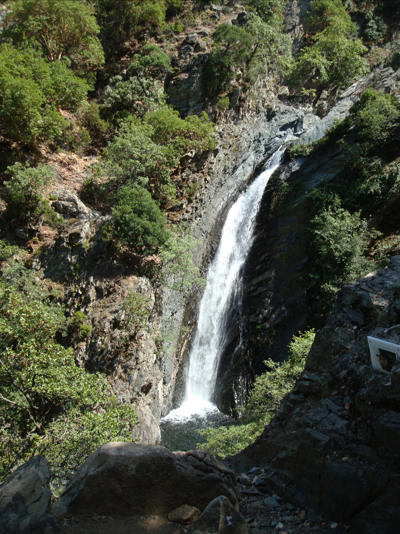 One of the beautiful waterfalls found on the island.