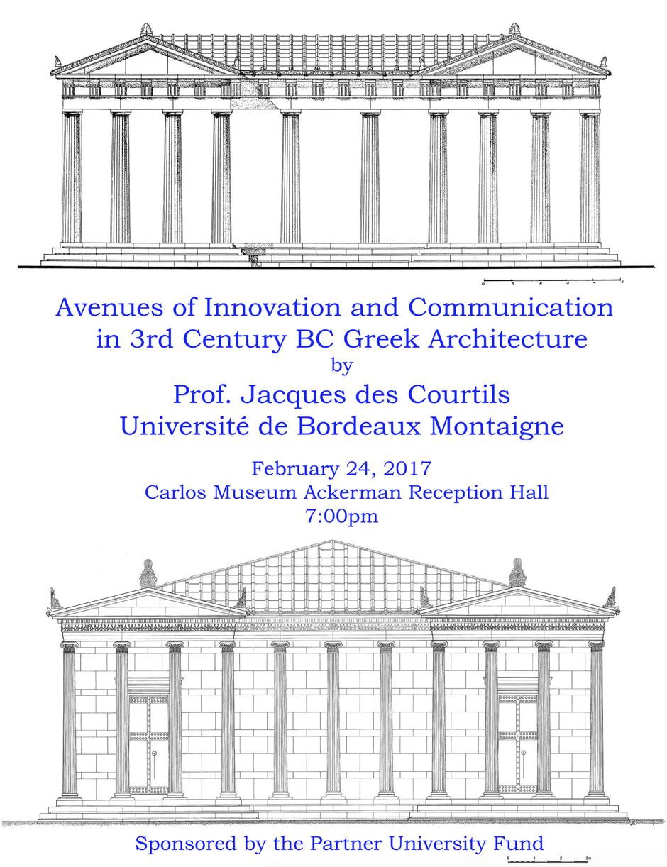 February 24-25: Emory University and Université de Bordeaux Montaigne Partner University Fund Project on Ancient Greek Architecture